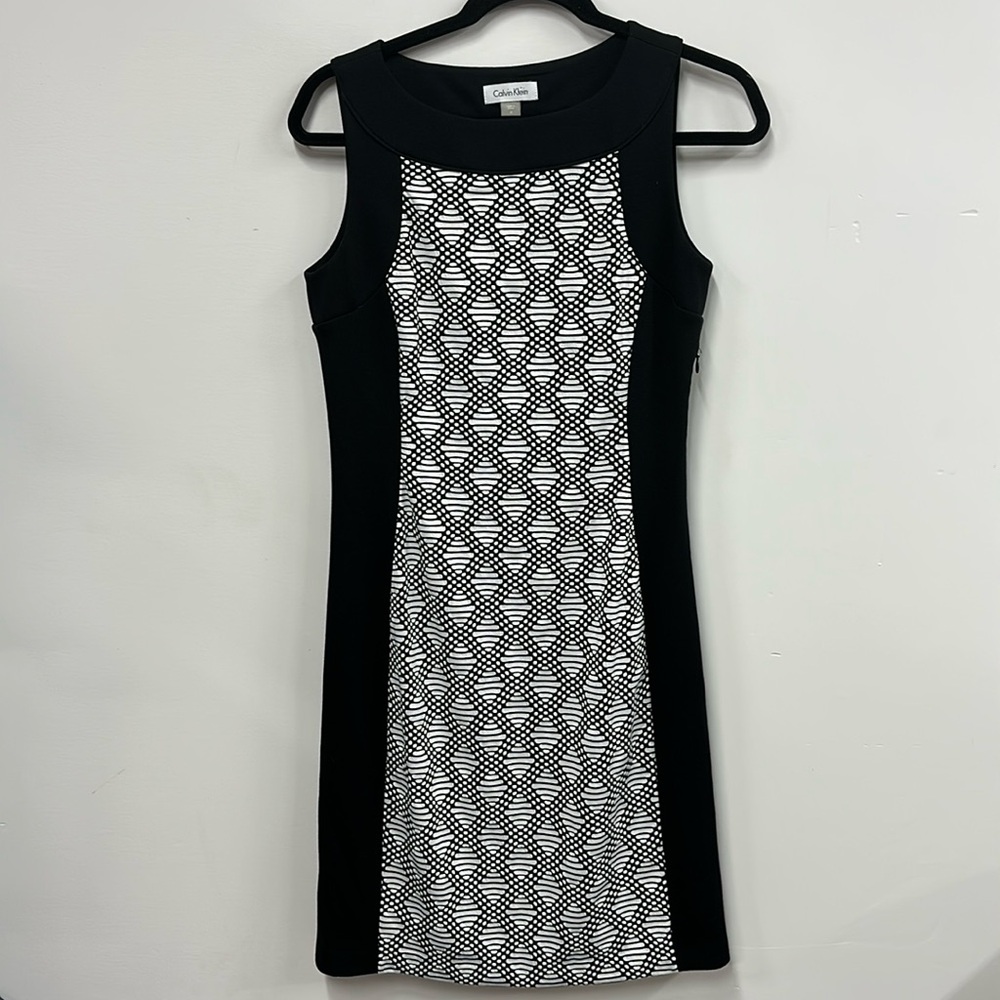 Calvin Klein black and white dress 4